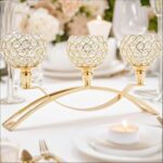Vidisan Crystal Candle Holders,3 Arms Table Candelabras,Buffet Cabinet Candelabr... - Image 7