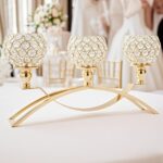 Vidisan Crystal Candle Holders,3 Arms Table Candelabras,Buffet Cabinet Candelabr... - Image 8