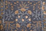 Old Hand Made Floral Blue Tulip Traditional Persian Oriental Woolen Area Rugs (1... - Image 6