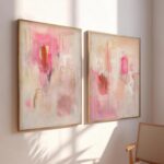 Abstract Modern Watercolor Painting Wall Art Minimalist Abstract Art Vibrant Abs... - Image 3