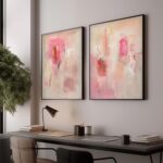 Abstract Modern Watercolor Painting Wall Art Minimalist Abstract Art Vibrant Abs... - Image 5