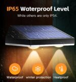 Solar Fence Lights Outdoor, Waterproof LED,RGB Color Mode 6 Solid Monochrome, So... - Image 4