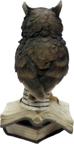 Nature's Mark Wise Owl on Stack of Books Figurine – 6.1" Realistic Owl Statue – ... - Image 7