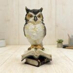 Nature's Mark Wise Owl on Stack of Books Figurine – 6.1" Realistic Owl Statue – ... - Image 10