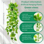 Fake Pothos in Rope - Hanging Pot, Artificial Pothos Plants for Home Decor Indoo... - Image 3