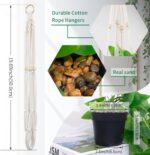Fake Pothos in Rope - Hanging Pot, Artificial Pothos Plants for Home Decor Indoo... - Image 4