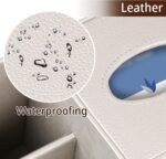 PU Leather Square Tissue Box Cover - Multi-Functional Tissue Box Holder, Tissue ... - Image 5