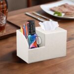 PU Leather Square Tissue Box Cover - Multi-Functional Tissue Box Holder, Tissue ... - Image 6
