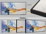 Ardemy Framed Abstract Wall Art 40"x20" - Blue Purple Gold Textured Canvas Paint... - Image 7