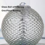 Water Fountain Indoor, Ceramic Tabletop Indoor Fountains with Glass Ball, Modern... - Image 6