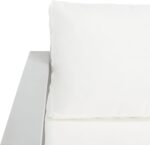 SAFAVIEH Outdoor - Endelia Conversation Set - Grey & Beige - Solid Wood with Cus... - Image 4
