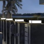 Outdoor Modern Post Light, LED Fence Deck Cap Light High Voltage Wired Lantern C... - Image 4