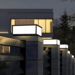 Outdoor Modern Post Light, LED Fence Deck Cap Light High Voltage Wired Lantern C... - Image 6