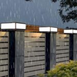 Outdoor Modern Post Light, LED Fence Deck Cap Light High Voltage Wired Lantern C... - Image 7