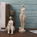 Modern Abstract Fat Woman Resins Sculpture Lady Figurine Statue for Home Interio... - Image 3