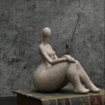 Modern Abstract Fat Woman Resins Sculpture Lady Figurine Statue for Home Interio... - Image 4