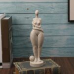 Modern Abstract Fat Woman Resins Sculpture Lady Figurine Statue for Home Interio... - Image 6