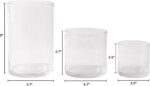 NITIME Hurricane Candle Holder Set of 3 Clear Candle Holders for Pillar Candles,... - Image 3