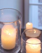 NITIME Hurricane Candle Holder Set of 3 Clear Candle Holders for Pillar Candles,... - Image 6
