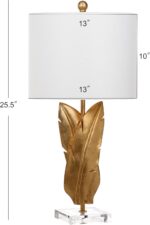 SAFAVIEH Lighting Collection Aerin Modern Contemporary Wings Gold Leaf 26-inch B... - Image 4