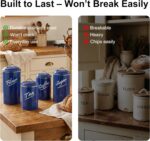 Hillbond Kitchen Canister Set of 4, Airtight Stainless Steel Food Storage Contai... - Image 3
