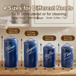 Hillbond Kitchen Canister Set of 4, Airtight Stainless Steel Food Storage Contai... - Image 4
