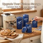 Hillbond Kitchen Canister Set of 4, Airtight Stainless Steel Food Storage Contai... - Image 5