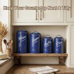 Hillbond Kitchen Canister Set of 4, Airtight Stainless Steel Food Storage Contai... - Image 8