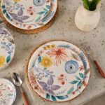 Bico Blossom Symphony Dinner Plates Set of 4, 11 Inch Large Ceramic Plates for P... - Image 6