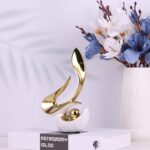 Gold Living Room Decor Table,Sculptures Home Decor,Modern Abstract Art,Dinner Ta... - Image 6