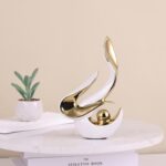 Gold Living Room Decor Table,Sculptures Home Decor,Modern Abstract Art,Dinner Ta... - Image 7