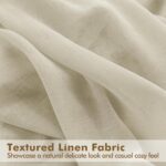 HolidayIdeas 4 Panels Outdoor Sheer Curtains for Patio Waterproof-Natural Linen ... - Image 6