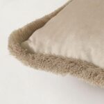 JUSPURBET Champagne Velvet Throw Pillow Covers 16x16 Inch Set of 2 with Soft Tas... - Image 4