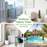 THE BLOOM TIMES 3ft Spiral Topiary Trees Artificial Outdoor Set of 2, 36" Faux B... - Image 7