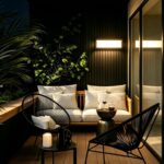Modern Outdoor LED Wall Light Fixture, 36W LED Black Porch Light Waterproof Anti... - Image 5