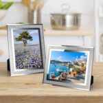 Calenzana 5x7 Picture Frame Sparkle Glass Photo Frames for Tabletop, Set of 2 - Image 4