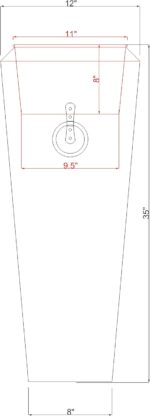 H Potter Tall Copper Planters Set of 2 – Antique Copper Hammered Stainless Steel... - Image 4