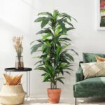 Yepdin 5 FT Dracaena Tree Artificial, Fake Tree with Plastic Pot, Faux Tropical ... - Image 7