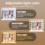 Vanity Mirror with Lights Lighted Makeup Mirror with Dimmable LED Bulbs,3 Color ... - Image 3