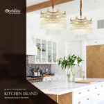 17.9" Modern Glass Gold Chandelier Light Fixture Luxury Glam 2-Tier Crystal Chan... - Image 5