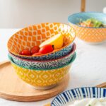 KitchenTour Ceramic Bowls Set - 20 oz Serving Bowls For Kitchen - Cereal, Ice Cr... - Image 3
