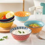 KitchenTour Ceramic Bowls Set - 20 oz Serving Bowls For Kitchen - Cereal, Ice Cr... - Image 4