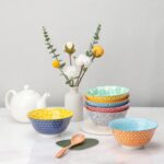 KitchenTour Ceramic Bowls Set - 20 oz Serving Bowls For Kitchen - Cereal, Ice Cr... - Image 5