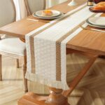 Niviy Boho Table Runner for Summer Home Decor 72 Inches Long Farmhouse Macrame T... - Image 3