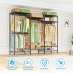 Ulif E13 Heavy Duty Clothes Rack（With 4 Hanger Rods & 8 Shelves） Freestanding Cl... - Image 5