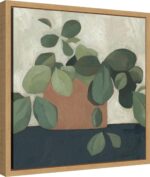 Amanti Art Framed Canvas Wall Art 16x16 Jade Hoya I by Emma Scarvey, Framed Wall... - Image 3