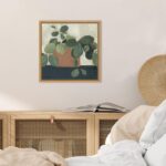 Amanti Art Framed Canvas Wall Art 16x16 Jade Hoya I by Emma Scarvey, Framed Wall... - Image 5