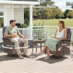 Luxury Wicker Patio Furniture Set with 6-Inch Thick Cushions, 3 Pieces Outdoor S... - Image 5