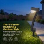 Solar Lawn Lights 7-Shaped Solar Walkway Light Outdoor IP65 Waterproof Dusk to D... - Image 3