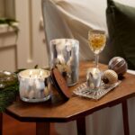 Thymes Frasier Fir Candles - Statement Collection - Silver with Pine Needle Desi... - Image 5